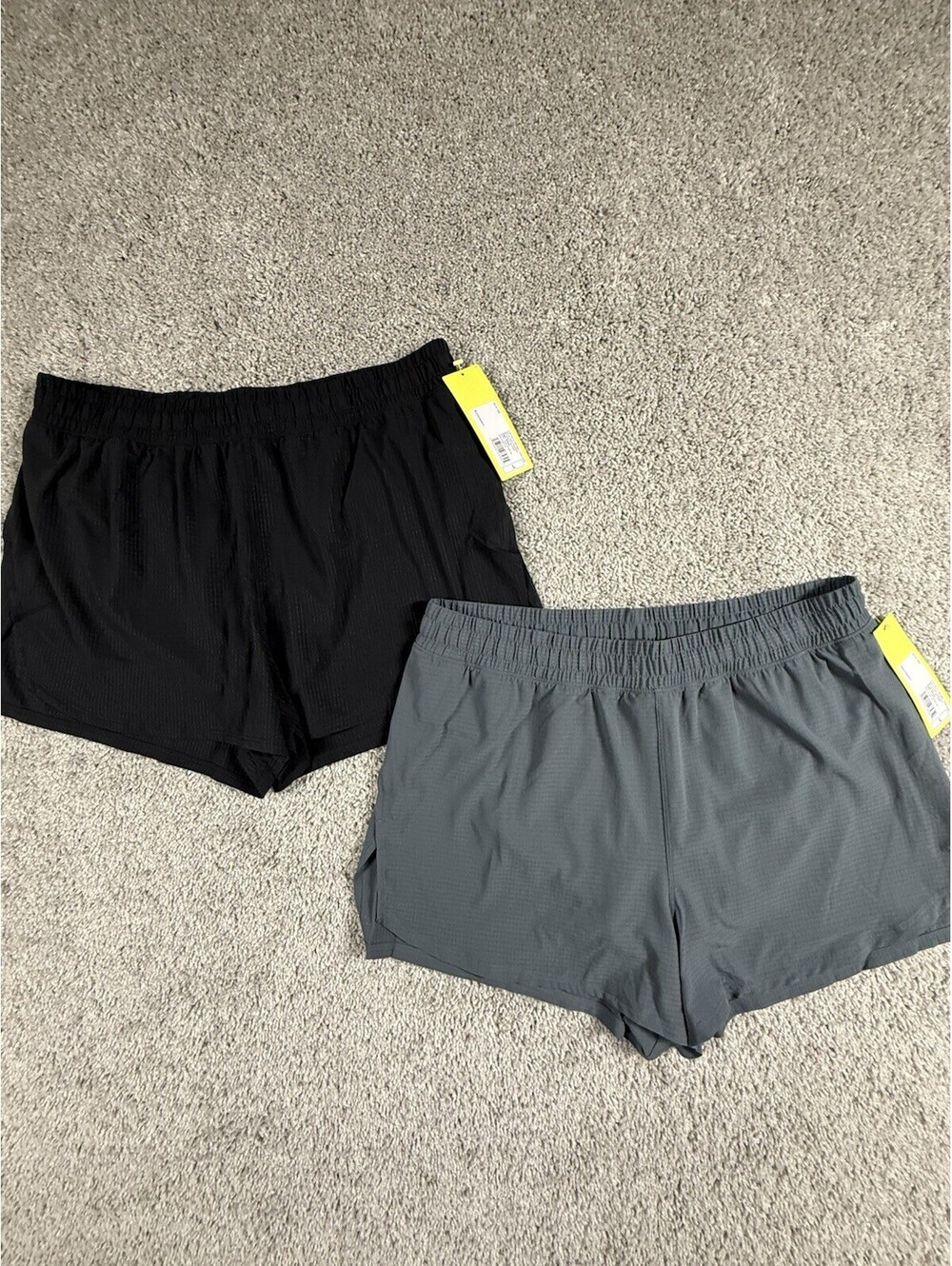 NWT All In Motion Men’s Running Shorts With Lining 2 Pairs Size Large 3” Inseam